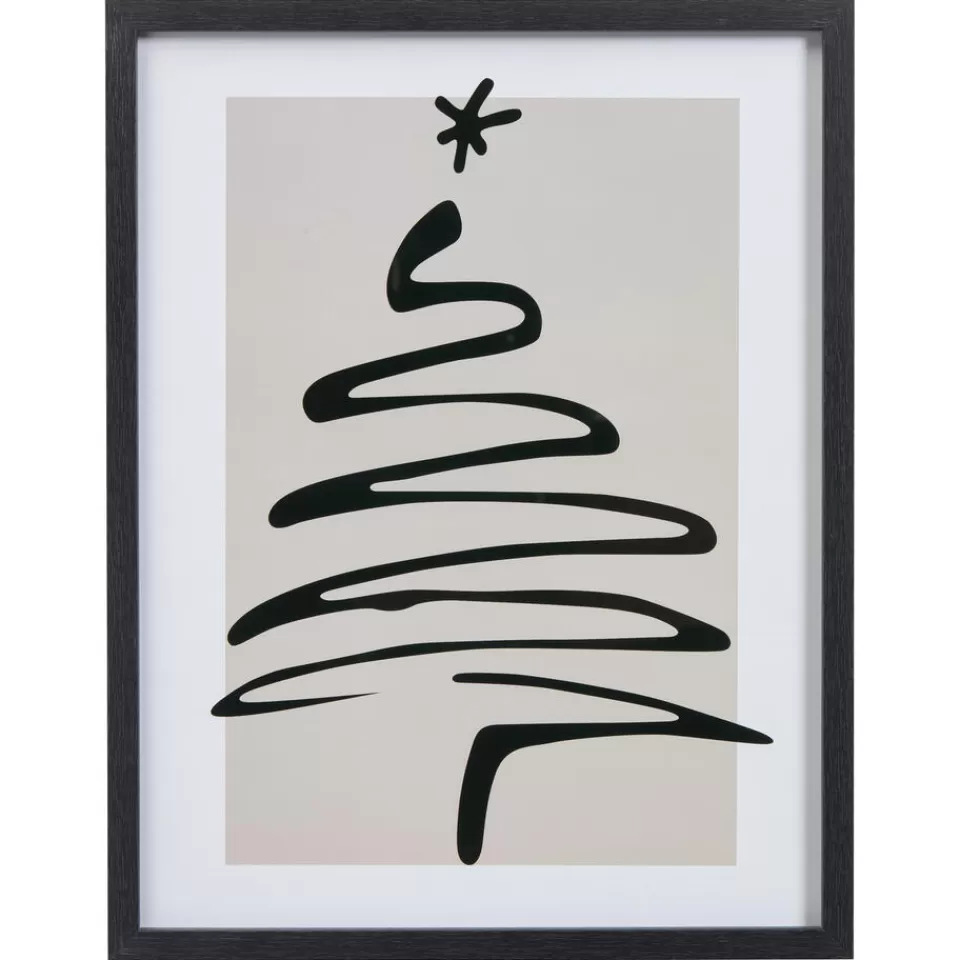 Kwantum Poster Kerst Wit/Zwart | Kerstdecoratie