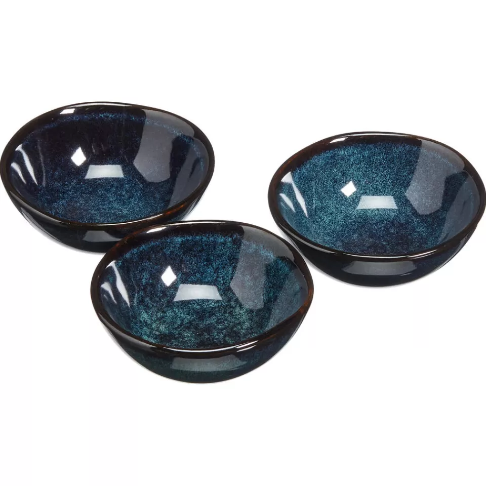 Kwantum Schaal Glaze Blauw - D9 Cm S/3 | Schalen | Schalen